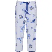 Cyberjammies Pantalón de pijama 'Essie' azul / blanco