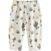 Next Pantalón crema / miel / jade / pino