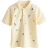 Next Camiseta azul / amarillo claro / verde / naranja