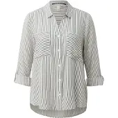 QS Blusa crema / antracita