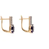 Mymo Pendientes marino / oro rosa