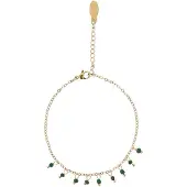 Usha Pulsera oro / esmeralda