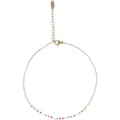 Usha Pulsera azul claro / oro / rojo