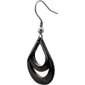 Usha WHITE LABEL Pendientes negro / plata