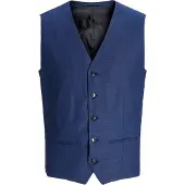 Jack & Jones Chaleco para traje azul cobalto