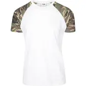 Urban Classics Camiseta marrón / oliva / blanco