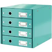 Leitz 6049 WOW cajonera turquesa metalizado (4 cajones)