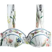 Next Top de bikini verde oscuro / blanco