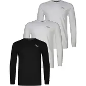 SikSilk Camiseta gris moteado / negro / blanco
