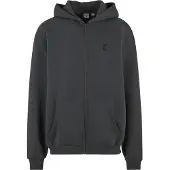 Karl kani Sudadera con cremallera gris / negro