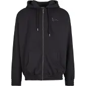 Karl kani Sudadera con cremallera negro / plata