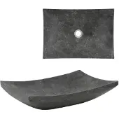 Syfax Lavabo 50x35x12 cm mármol negro