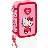Hello Kitty Estuche Hello Kitty 12.5x19.5x5.5 Cm Triple