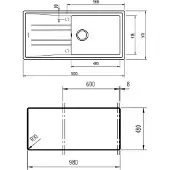 Teka Piedra 60 L-tg 1c 1e Rectangular