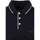 Armani Exchange para hombre. XM001557AF10363UB101 Polo Elástico marino (XL), Casual, Algodón, Manga corta, outlet 20