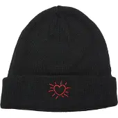 Mister tee Gorra 'Glowing Heart' rojo / negro