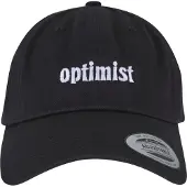 Miss Tee Gorra 'Optimist' negro / blanco