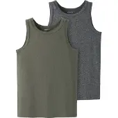 Name it Camiseta térmica gris oscuro / caqui