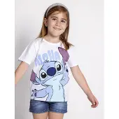 Disney Camiseta De Manga Corta Stitch