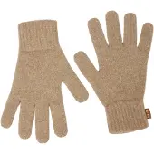 GOBI Cashmere Guantes con dedos 'Essential Knit Cashmere Gloves' taupe