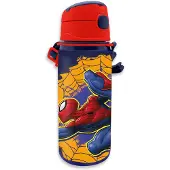 Spiderman Botella De Agua Aluminum With Handle Water 600ml