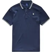 G-Star Camiseta 'Dunda' azul oscuro / blanco