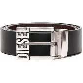 Diesel Cinturón marrón oscuro / negro