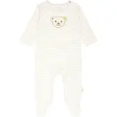 Steiff Pijama entero/body beige / ecru / marrón oscuro