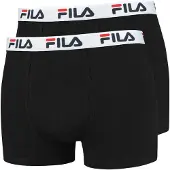 FILA Calzoncillo boxer negro / blanco
