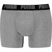 Puma Calzoncillo boxer 'Everyday' gris claro / negro / blanco