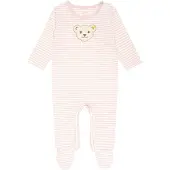 Steiff Pijama entero/body beige / talco / blanco