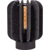 Lucide Lámpara de mesa negra gris E27 Rafal