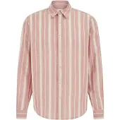 We fashion Camisa beige / rojo moteado
