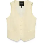 Vero Moda Chaleco para traje amarillo / blanco