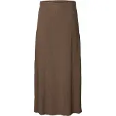 Selected Mezcla De Viscosa Falda Maxi Mujeres Marrón 38