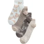 Next Calcetines beige / marrón / blanco