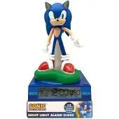 Kids Licensing Lámpara 3d Con Despertador The Hedgehog