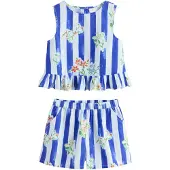 Next Conjunto azul / verde / naranja / blanco