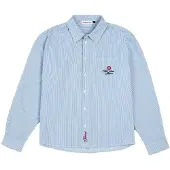 Prohibited Camisa 'The Swiss Yuppie' azul / blanco