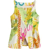 Next Chaleco para traje amarillo / verde claro / langosta / rosa
