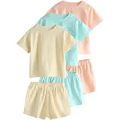 Next Pijama aqua / amarillo / melocotón