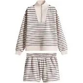 The Set Ropa para correr beige / navy