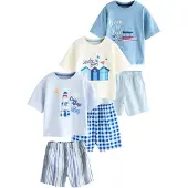 Next Pijama crema / azul pastel / azul claro