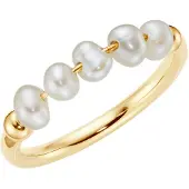 Smart Jewel Anillo oro / blanco perla