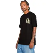 Volcom Camiseta 'BURNER' amarillo claro / negro