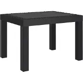 Syfax Mesa de jardín PP gris antracita 59x47x40 cm