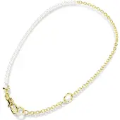 Swarovski Cadena oro / transparente / blanco perla