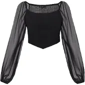 Faina Blusa negro