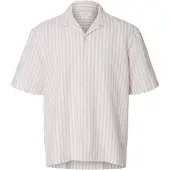 Selected Camisa 'SLHClay' rosa / blanco