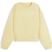 Tommy Hilfiger Sudadera 'Logo Relaxed' amarillo / blanco